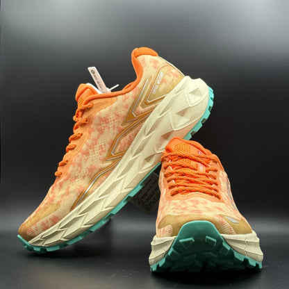 Swiss Military Orange Trail Running Shoes | Cushioned Lace-Up Sneakers