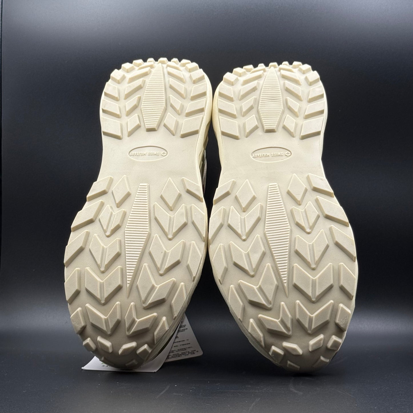 Swiss Military Olive Trail Running Shoes | Cushioned Lace-Up Sneakers