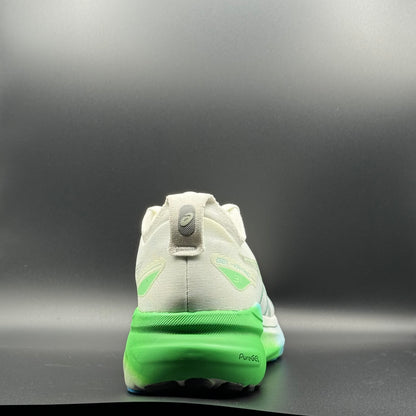 ASICS Gel-Kayano 31 Running Shoes | White & Green Stability Sneakers