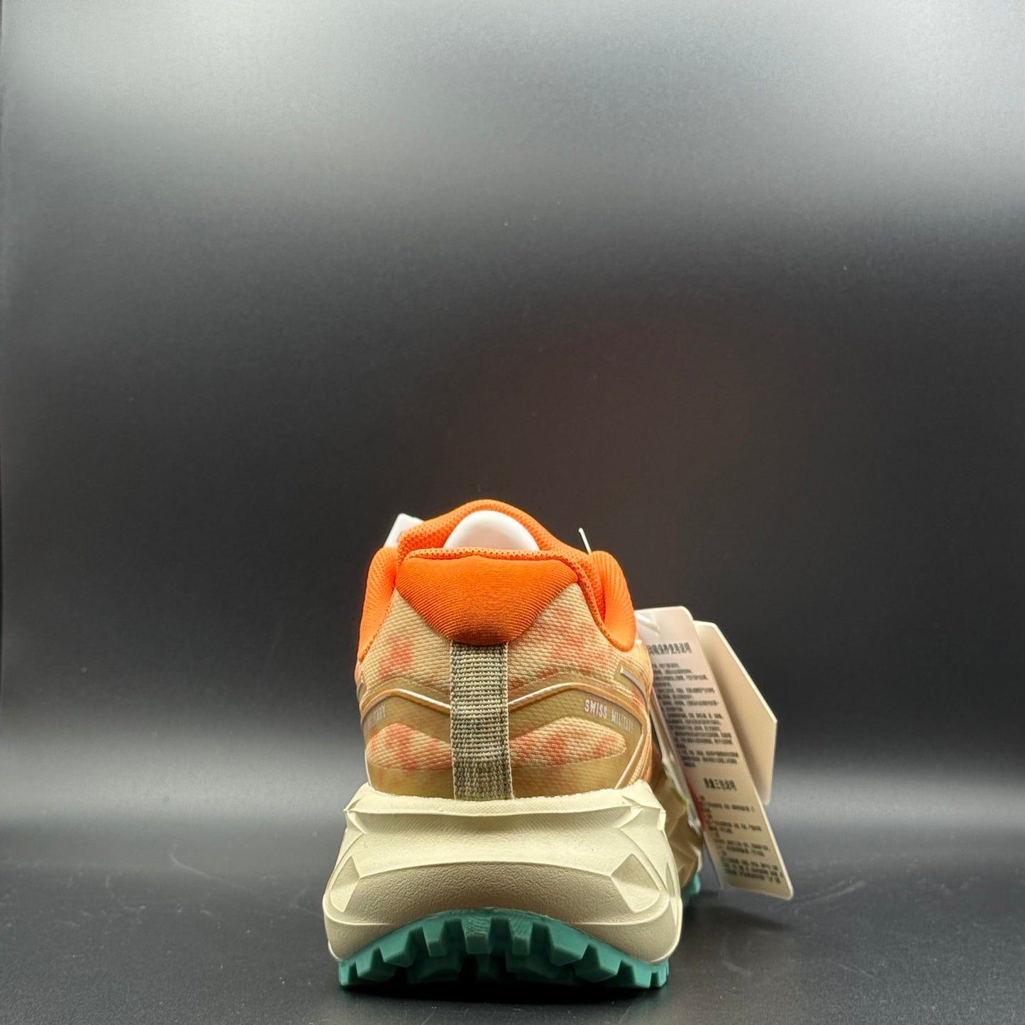 Swiss Military Orange Trail Running Shoes | Cushioned Lace-Up Sneakers