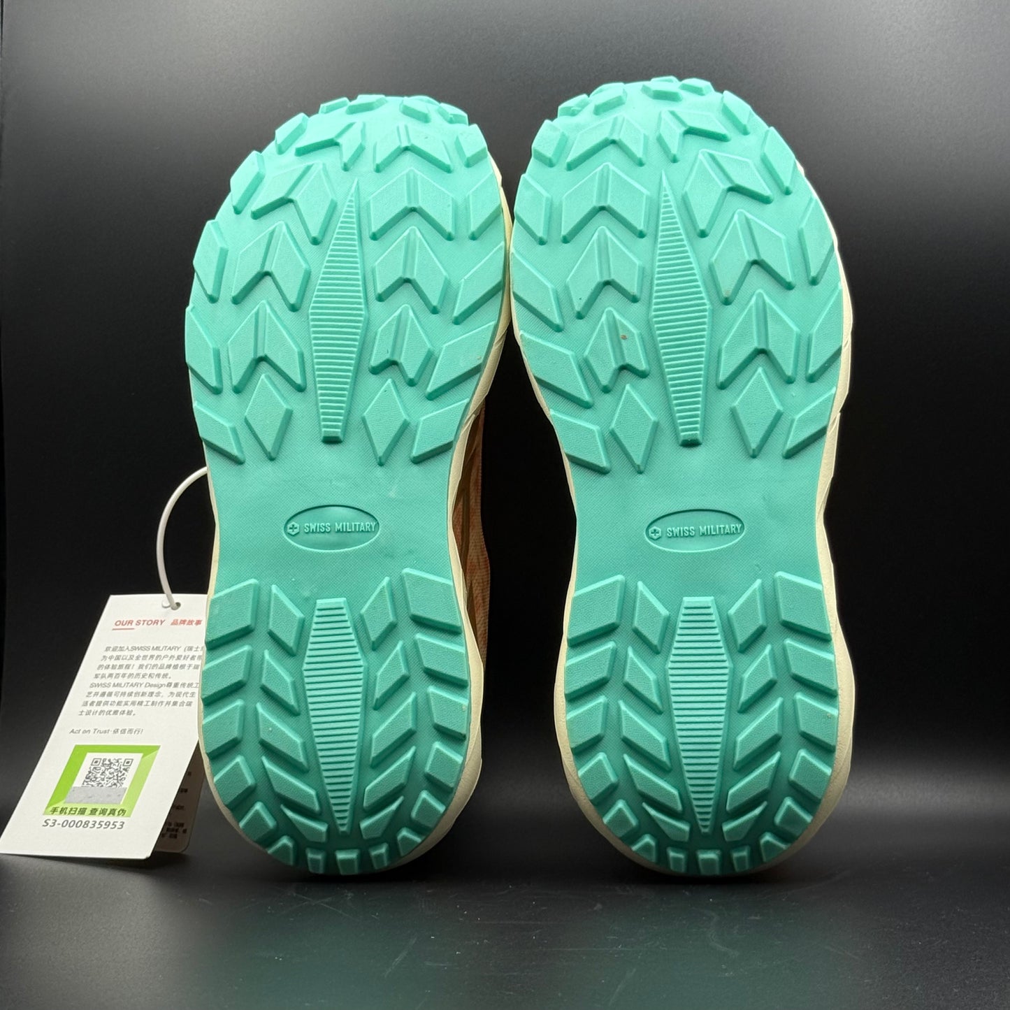 Swiss Military Orange Trail Running Shoes | Cushioned Lace-Up Sneakers